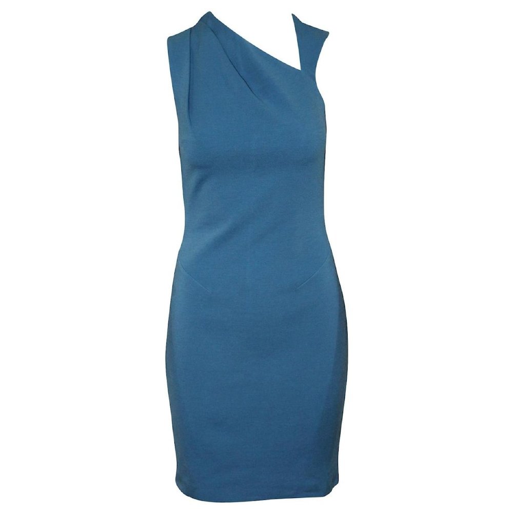 REISS Katerina Body Con Dress Blue (US Size 4)